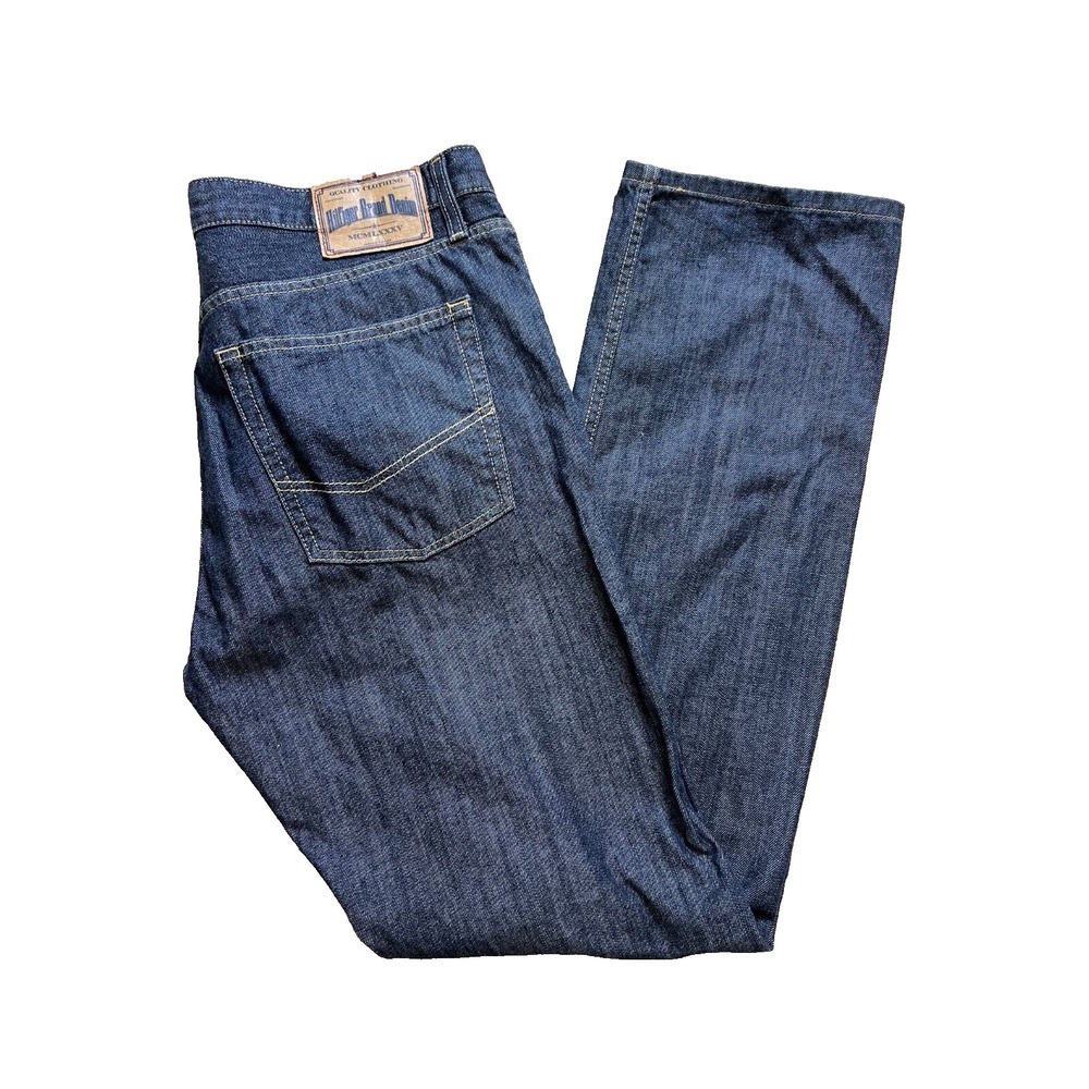 Tommy Hilfiger Jeans Men's‎ 36/34 Blue Denim Classic Straight Leg Button Fly